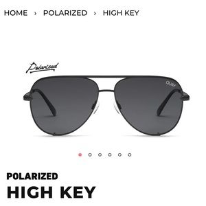 Women’s Quay Polarized Black Sunglasses